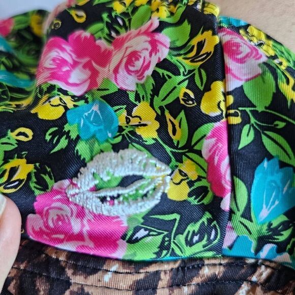 California kisses girls multicolor floral animal print swim top fits a Sz 8 slim - Picture 4 of 5